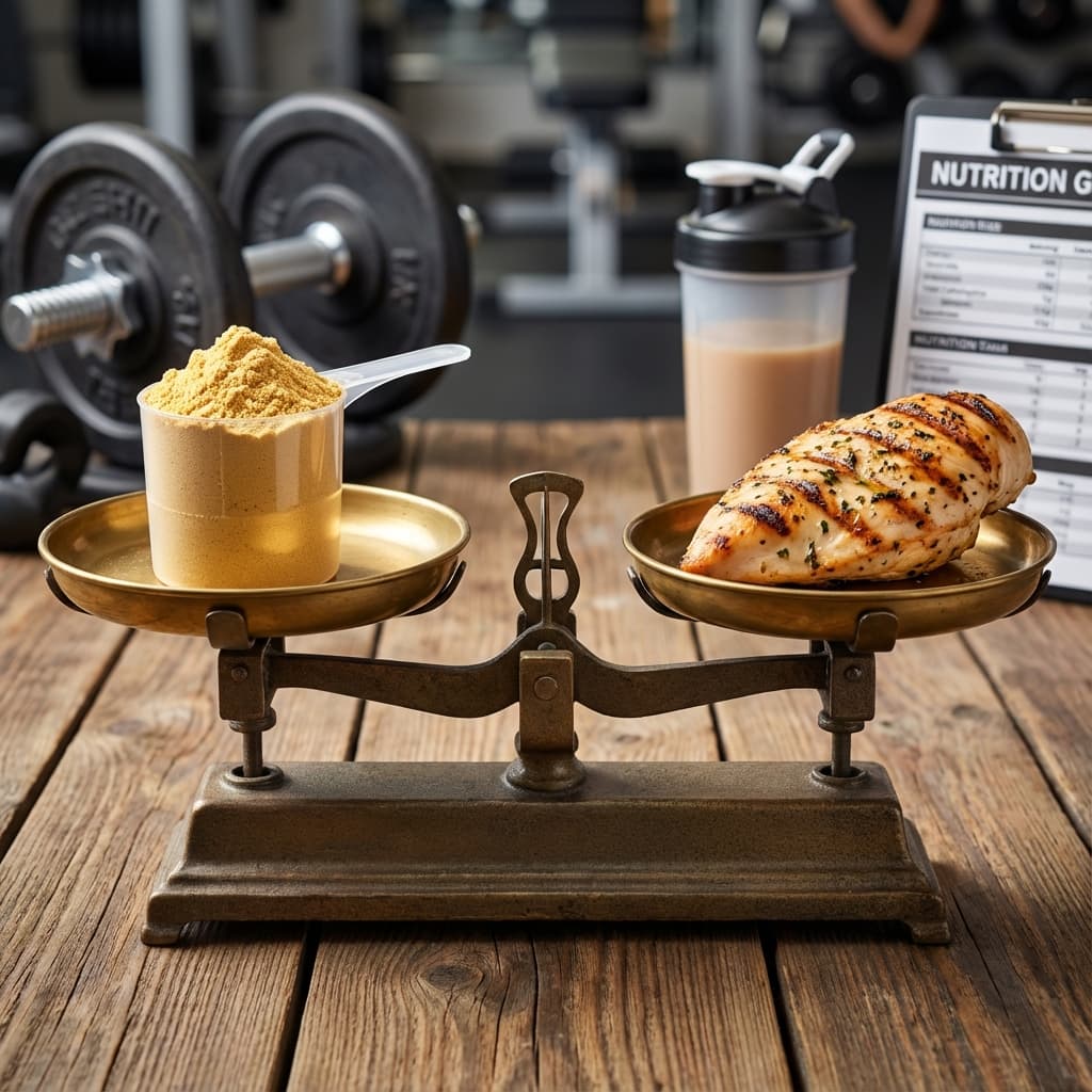 1 Ölçek Protein Tozu vs Tavuk Göğsü